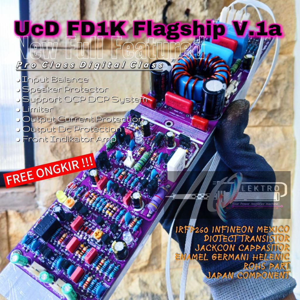 Driver Amp UCD FD1K V.4 FLAGSHIP Ver 4D Double Layer | Digital Amplifier | High Eficience RACING Cla