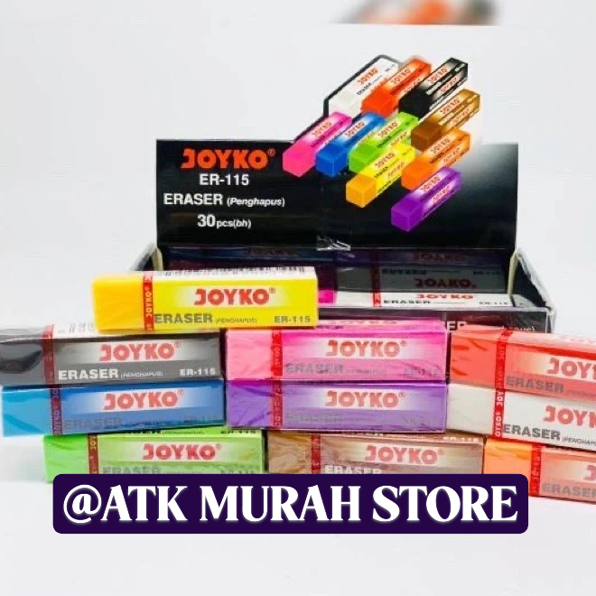 

[ATMS] JUAL ECERAN 2 PCS PENGHAPUS JOYKO PANJANG WARNA WARNI ER-115.
