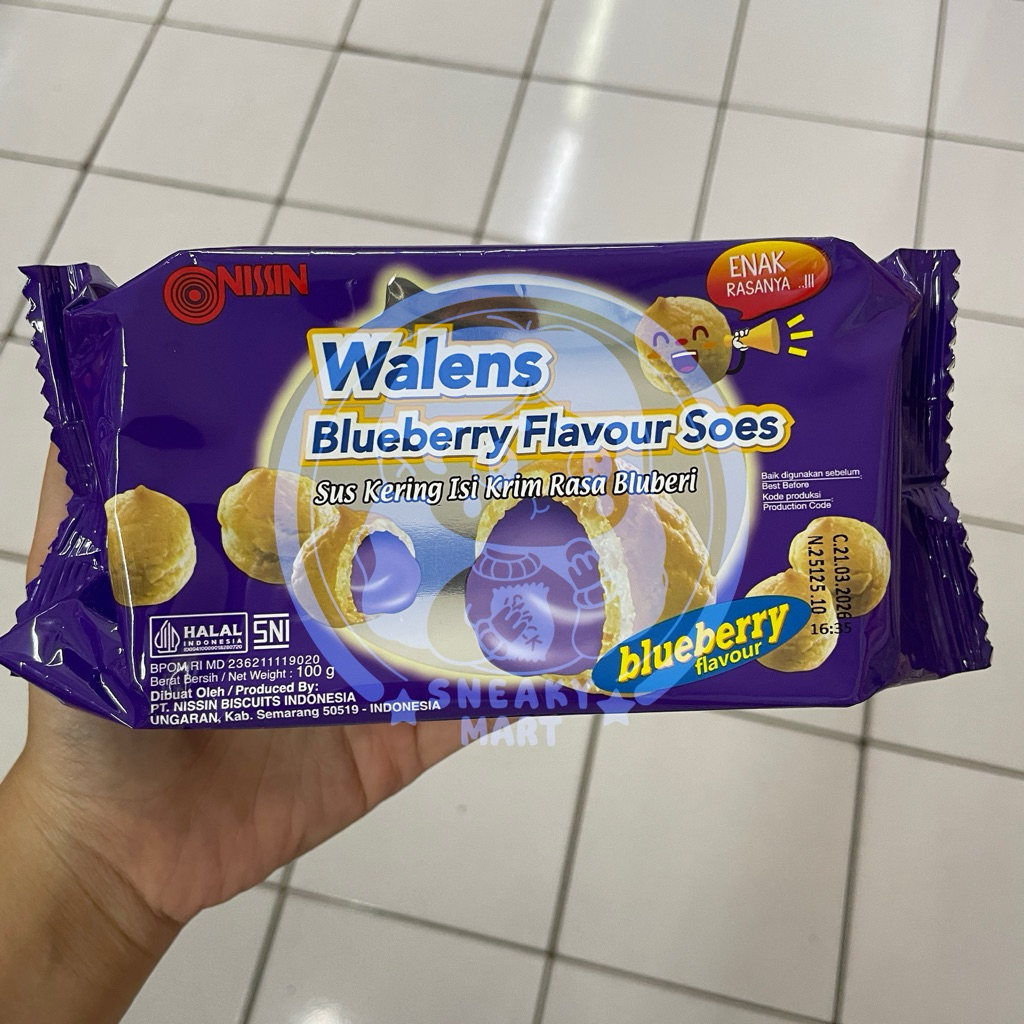 

Nissin Walens sus kering isi krim blueberry keju 100gr