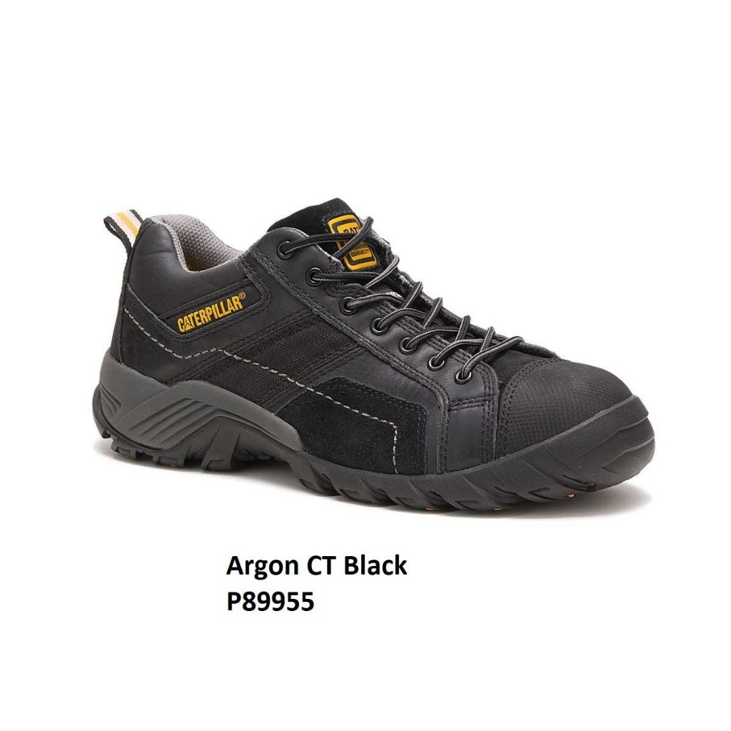 Sepatu Safety Pria Caterpillar Original Argon CT Black