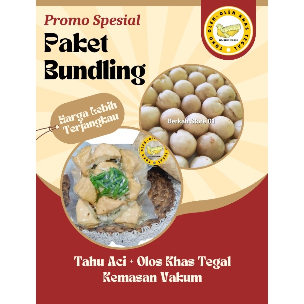 

PAKET BUNDLING TAHU ACI + OLOS KHAS TEGAL KEMASAN VAKUM