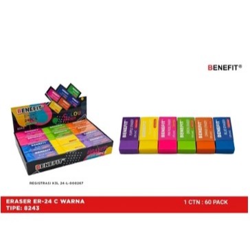 

TBMO PACK PENGHAPUS BENEFIT 8243 COLOUR ER-24C ISI 24PCS