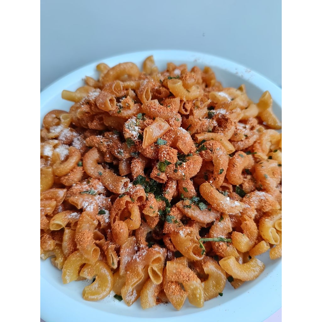 

MAKARONI KERING RANGU/KRIUK PEDAS ASIN GURIH DAUN JERUK 500gram