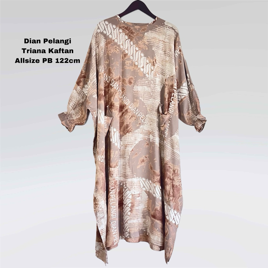 Triana Kaftan Rayon Batik Cap Dian Pelangi Allsize Daily Kaftan DIAN PELANGI