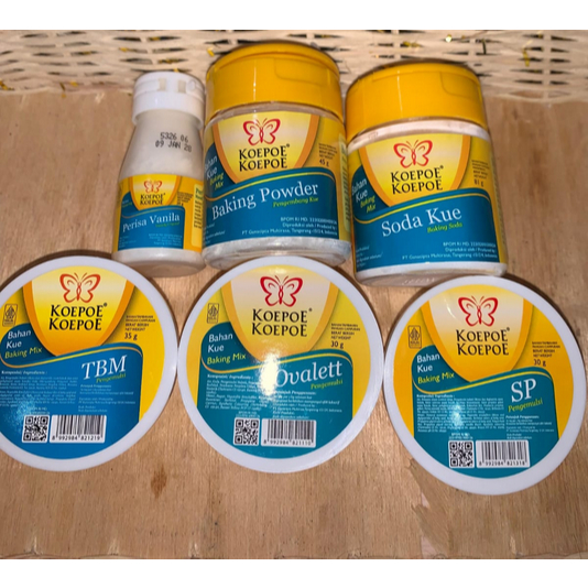 

BAHAN KUE BAKING POWDER CAP KOEPOE KOEPOE SODA KUE VANILI TBM SP OVALETT KUPU KUPU TOKO BAHAN KUE MURAH