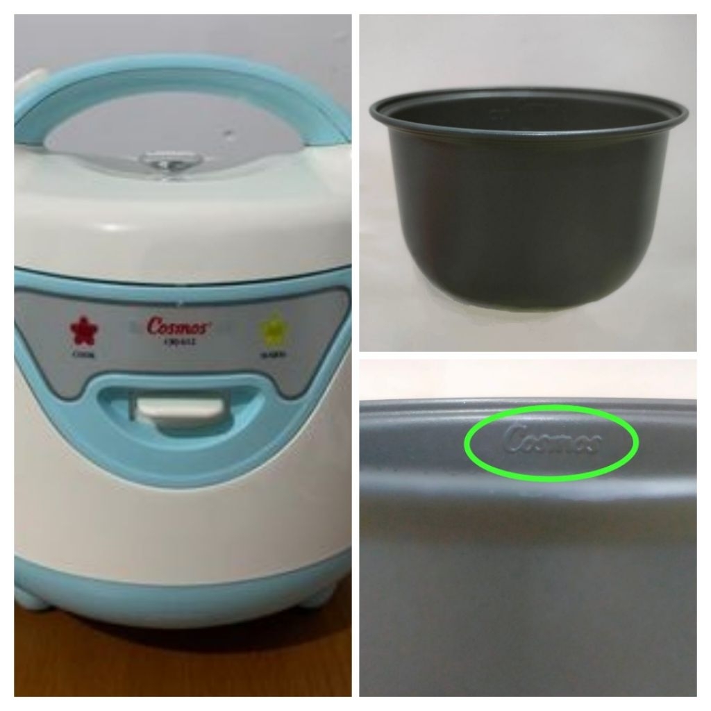 (PANCI SAJA) Panci Teflon Innerpot (Ori Cosmos) Utk magic com Cosmos CRJ 612/ CRJ 6612