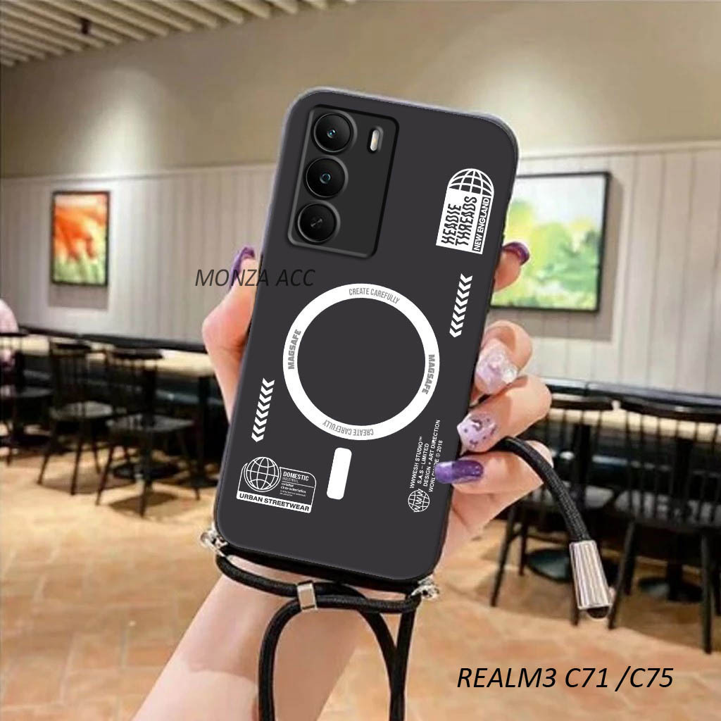 Liquid Case Selicon + Tali REALM3 C73 C75/ C71  - Casing Hp Color REALME C75/C71