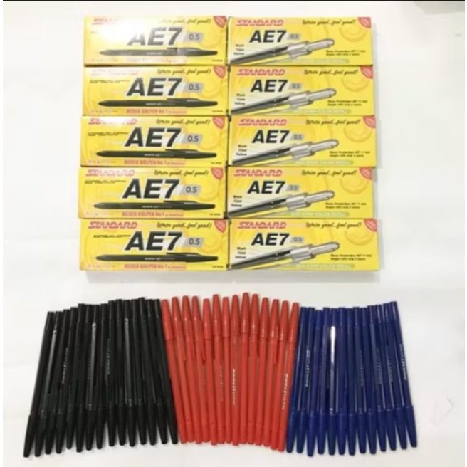

Pulpen Standard AE7 0.5mm 1 pcs Bolpen Pena Pen Semi Gel AE-7 0,5 mm