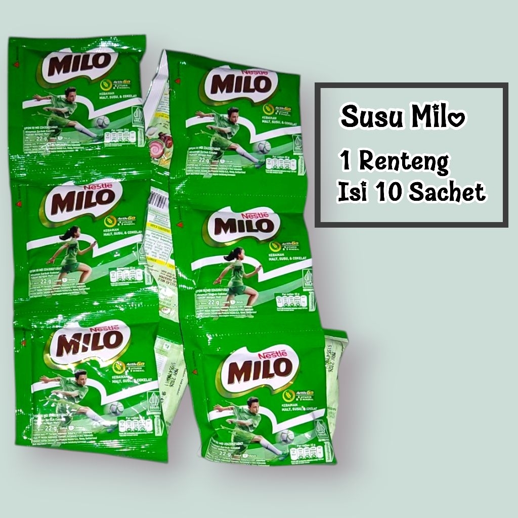 

Susu Milo Renteng 10 sachet/Susu Bubuk/Susu Coklat