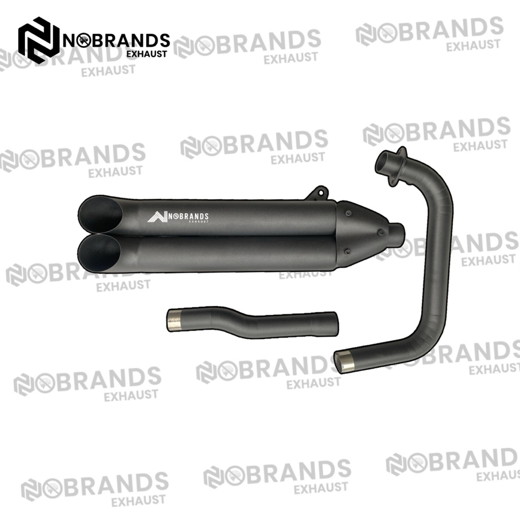 knalpot benelli motobi 200 evo - knalpot benelli motobi 200 efi tipe double pengos full system black