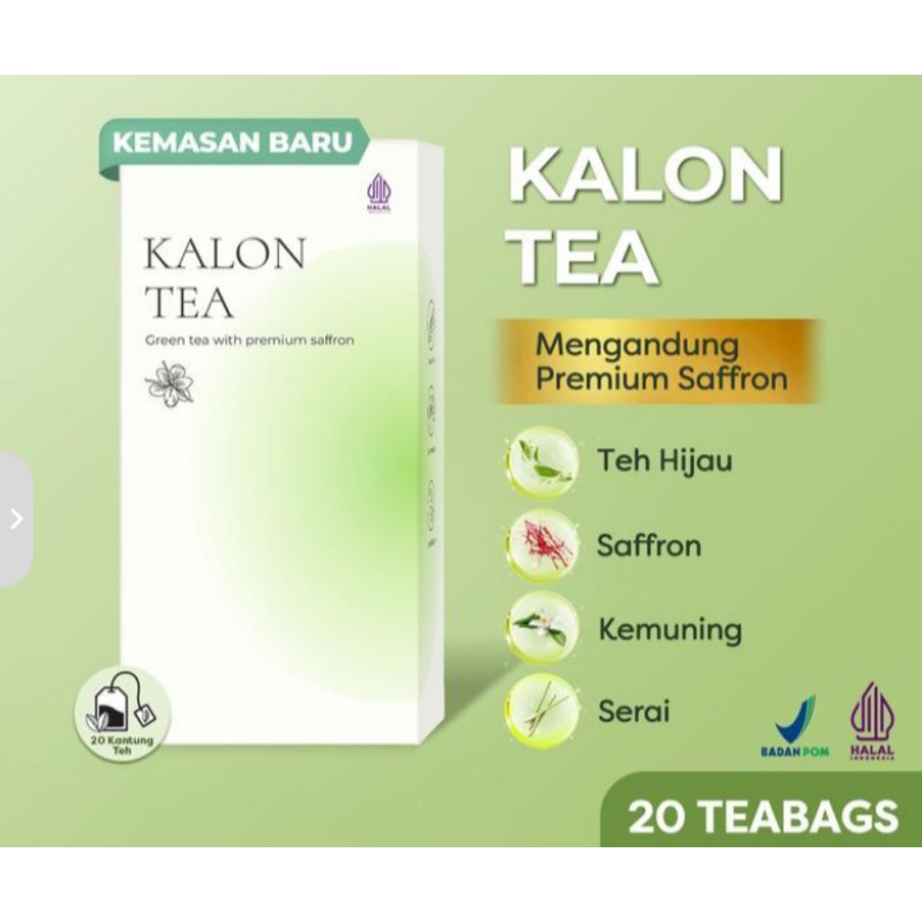 

Kalon teh hijau premium saffron green tea minuman kalon tea
