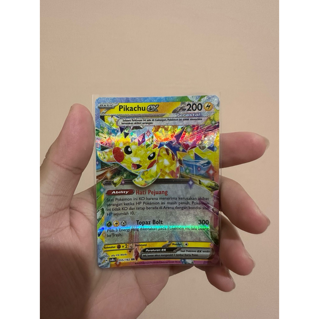 kartu pokemon pikachu ex RR