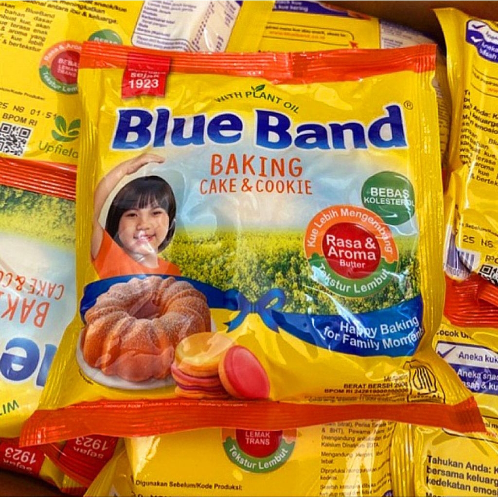

Blue Band Cake And Cookie @200gr - Blueband Baking Cake & Cookies 200 gram , Mentega Cookie