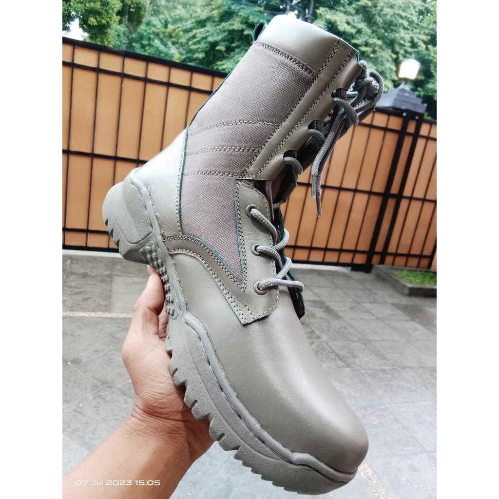 Sepatu Pdl Hijau Brimob Polri Model Jatah Replika Tactical Alvershop_TG