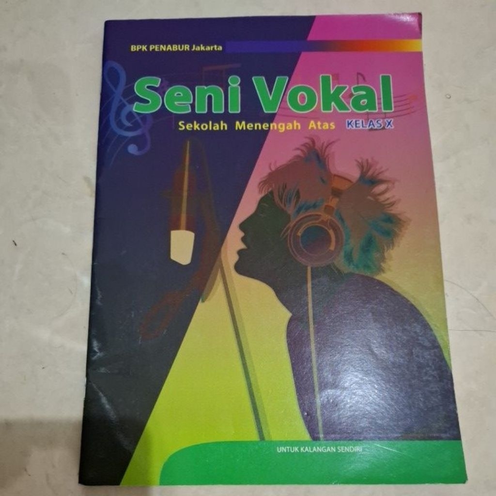 Buku Seni Vokal Buku murah Buku bekas SMA X XI XII BPK Penabur Jakarta