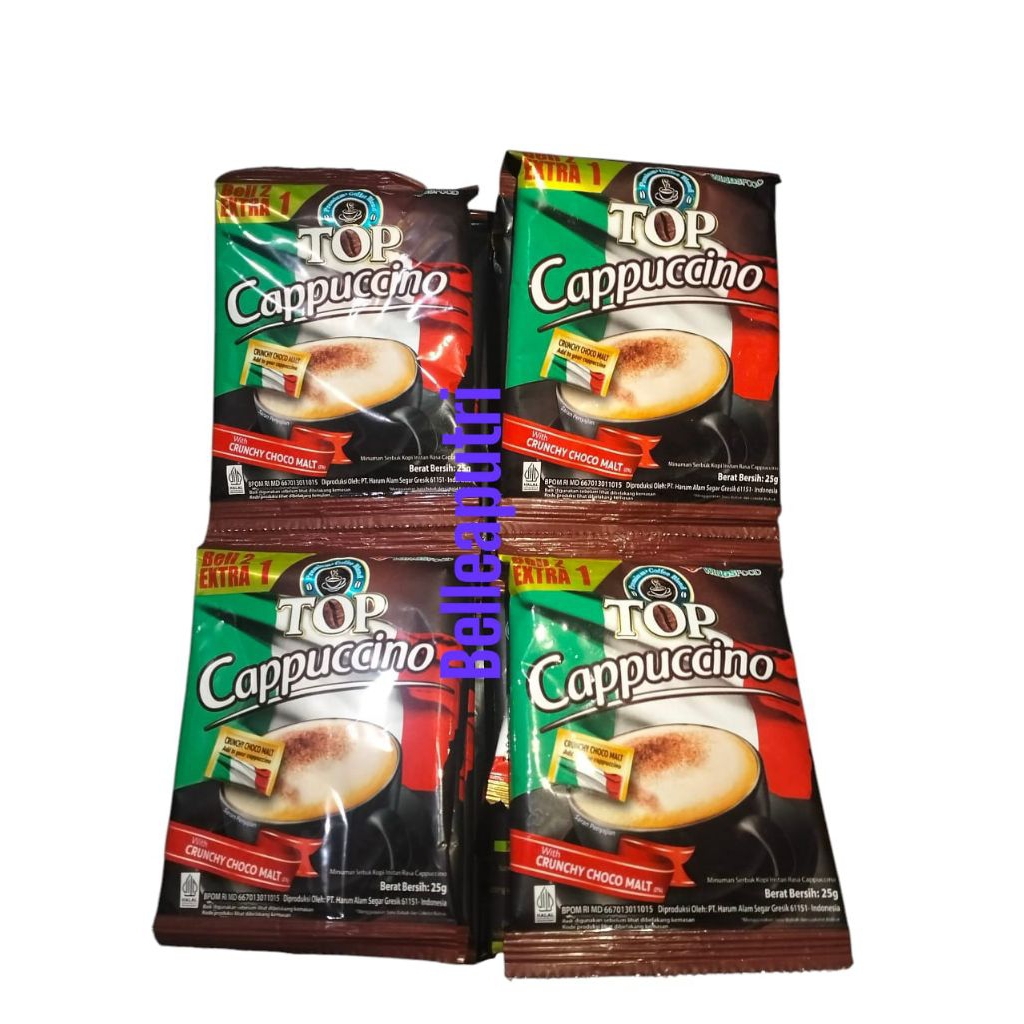 

top cofee capuccino renceng beli 2+1 (isi 15pcs/sachet)