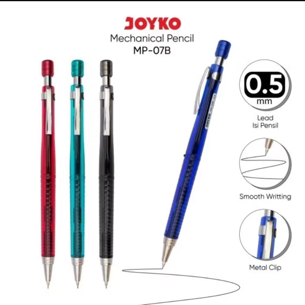 

1 Pak Pensil Mekanik Joyko MP-07B isi 12 Pcs