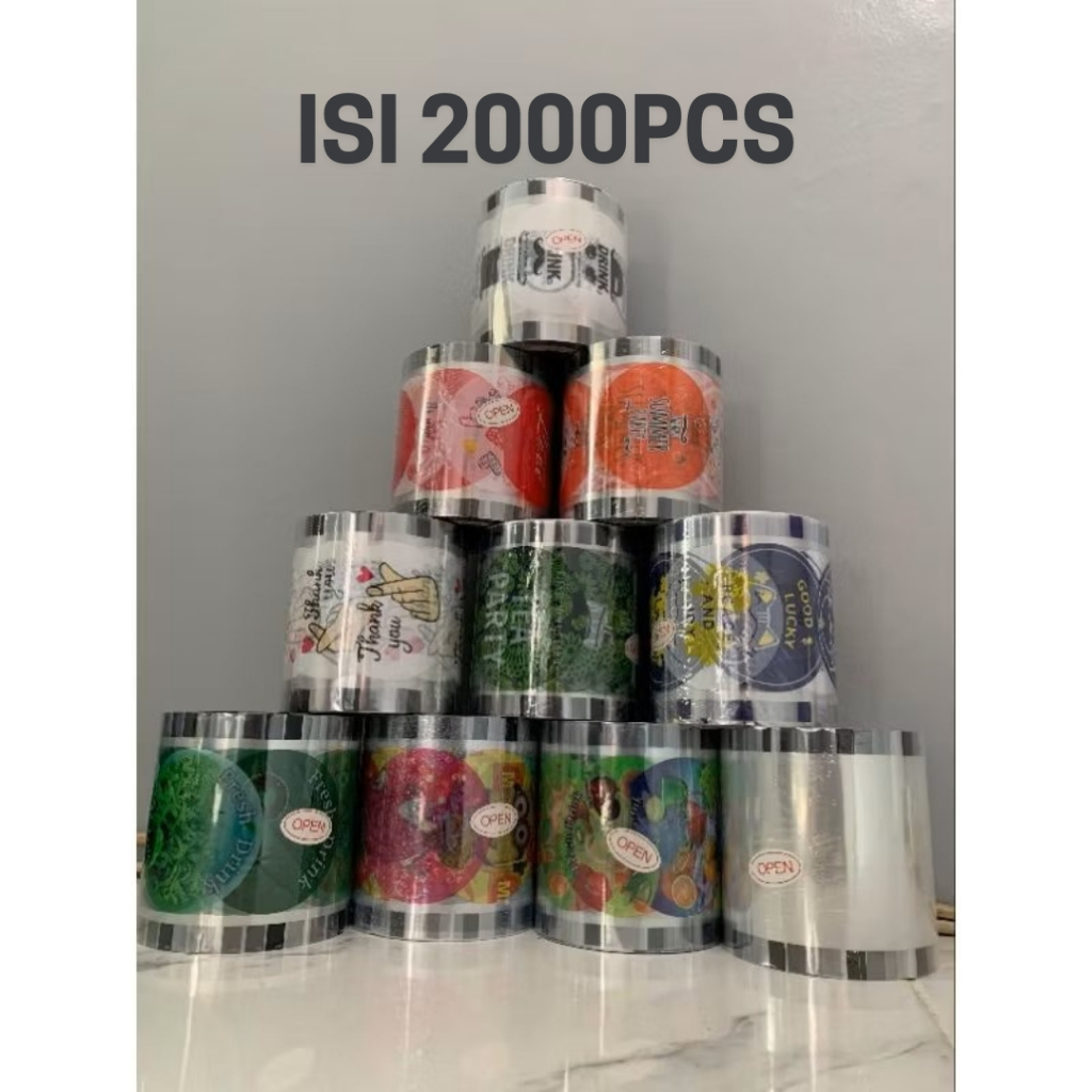 Cup Sealer / Seal Cup / Plastik Seal Cup / Plastic Cup Sealer Plastik Penutup Gelas Plastik 2000pcs