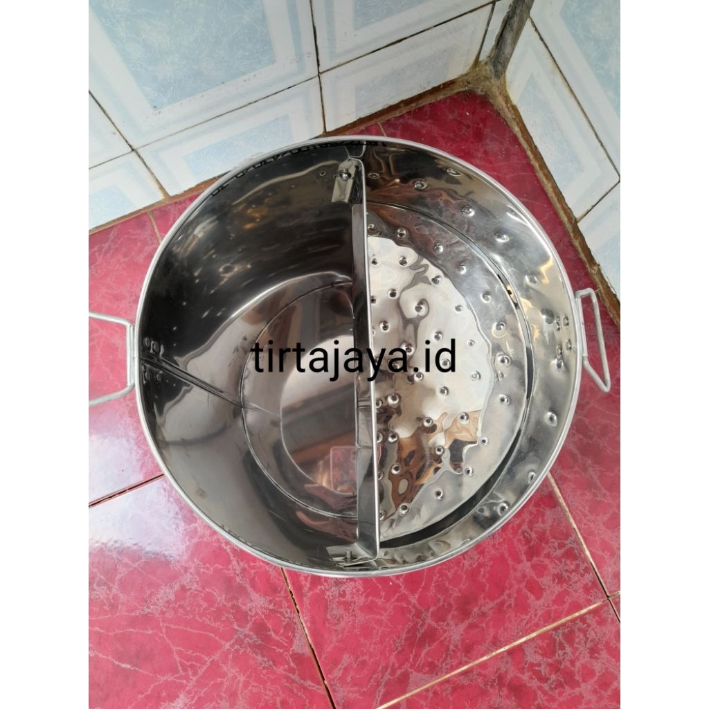 Panci bakso sekat uk 26 stainles tebal panci bakso sekat sarang sebelah