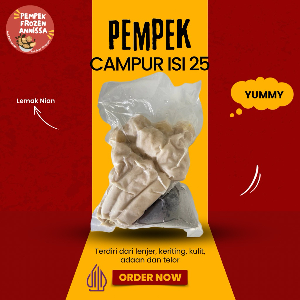 

PEMPEK PALEMBANG FROZEN ISI 25 CAMPUR