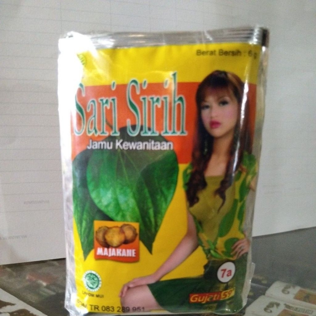 

Gujati59 jamu gujati sari sirih 1 pak isi 10 sachet