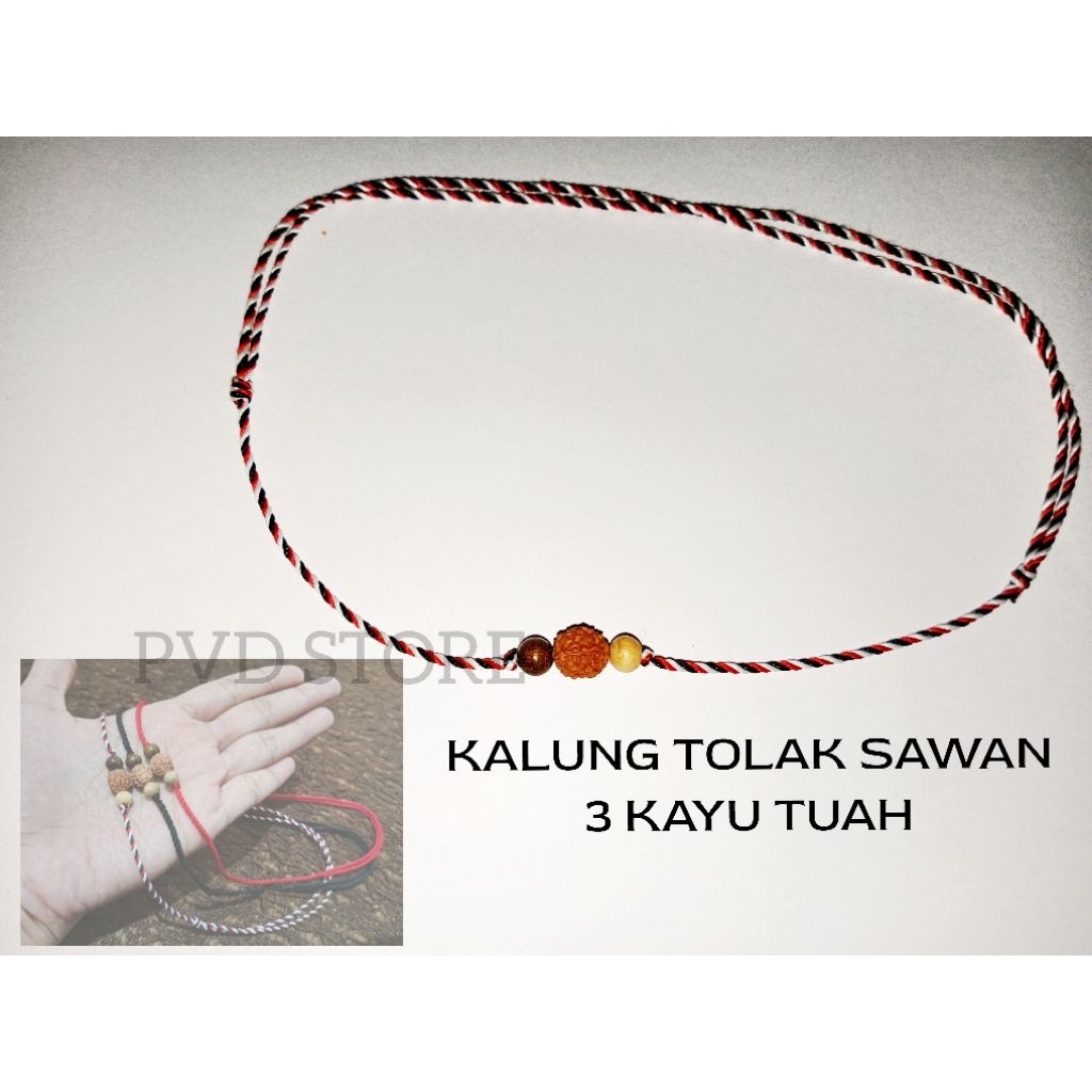 KALUNG SAWAN TELON BAYI BALITA / NECKLACE TRIDATU BALI TALI BENANG HITAM MERAH ANAK SIMPEL MINIMALIS