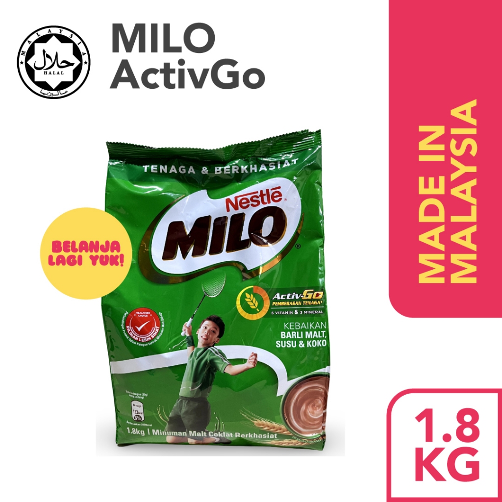 

NESTLE MILO ActivGo Malaysia Susu Bubuk Coklat Original Malaysia bukan MILO Singapore