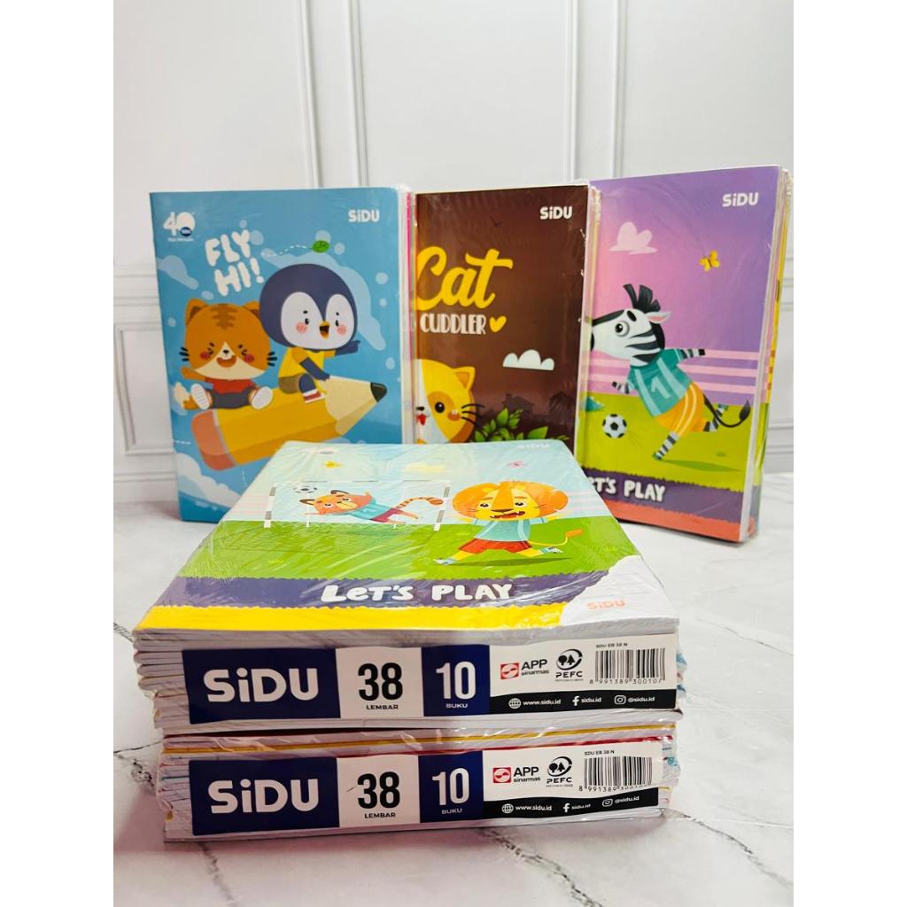 

Buku Tulis SIDU ISI 38 / Buku Tulis Sidu 38 Lembar 1 Pak isi 10 Pcs Ori SIDU