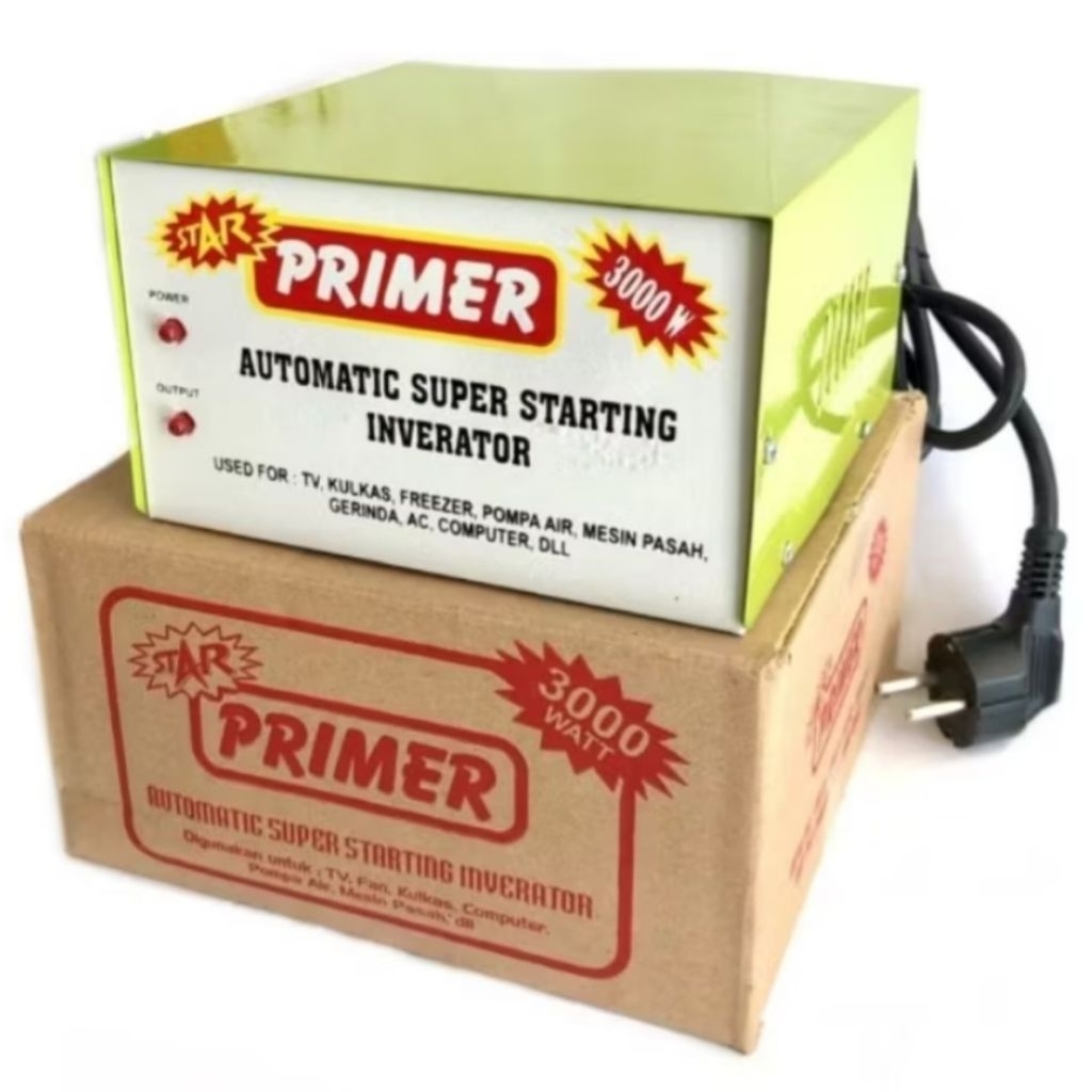 Ready Inverator Primer 3000w, 1500w, 1000w. Anti Jeglek, Penahan Penghemat Daya Watt, Kualitas