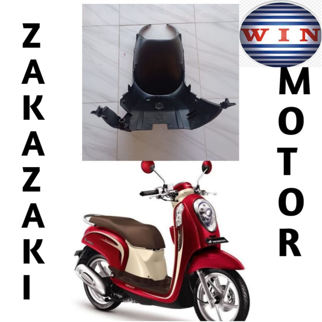 WIN - cover dek bawah / cover dasbor bawah lantai scoopy FI thn 2013-2016