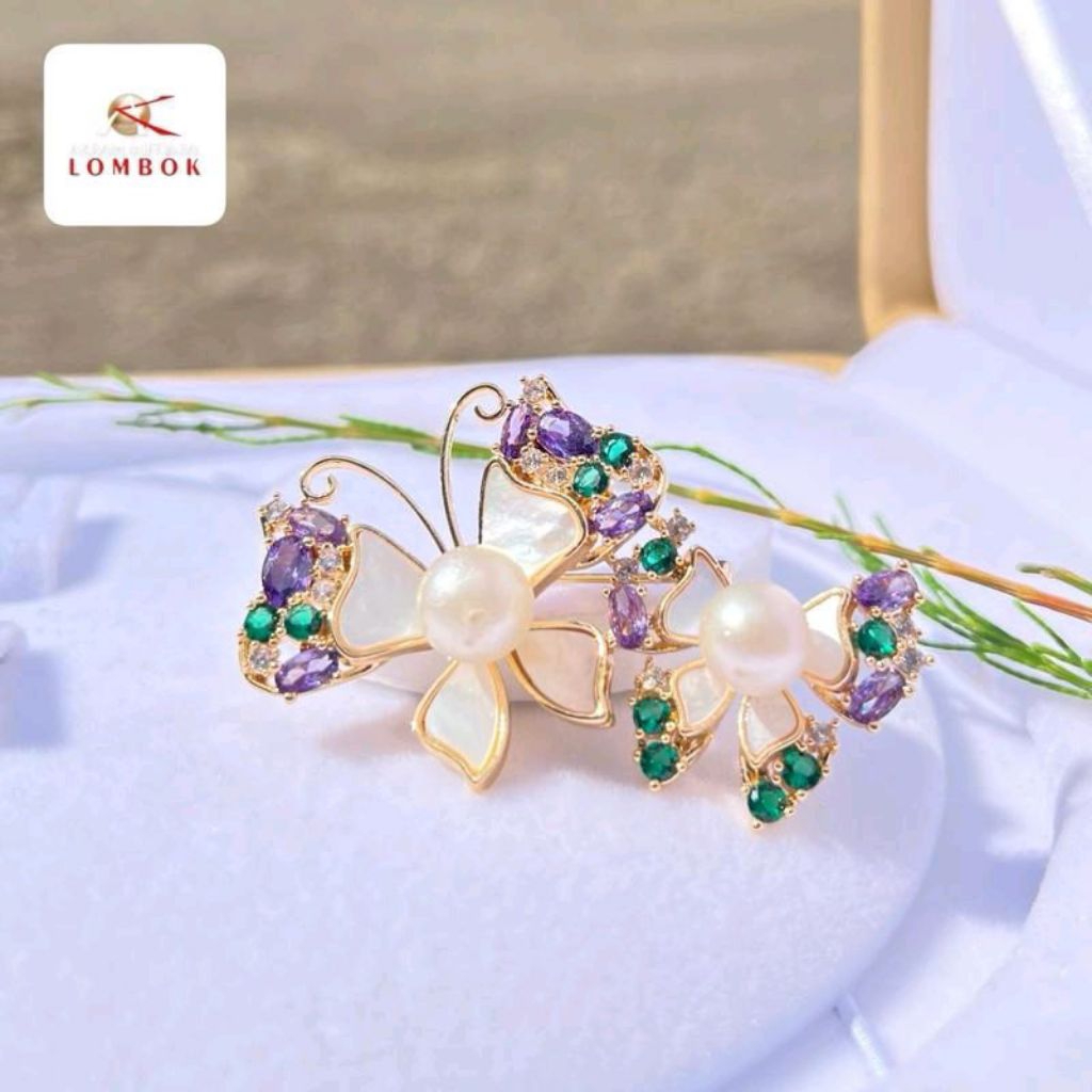 Bros rhodium mutiara air laut lombok asli