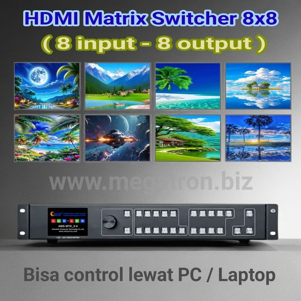 4K HDMI Matrix Switcher 8x8 (8 input - 8 output) - support WEB control