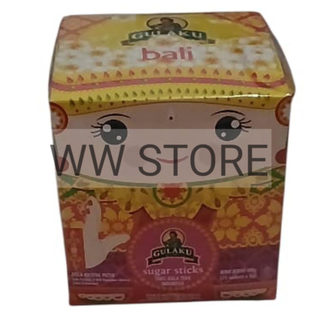 

100% gula tebu pasir kristal putih Indonesia halal MUI GULAKU MURNI Manis Alami Bersih Sugar kemasan Bali sachet stick sticks 600g (75 sachets x 8g )