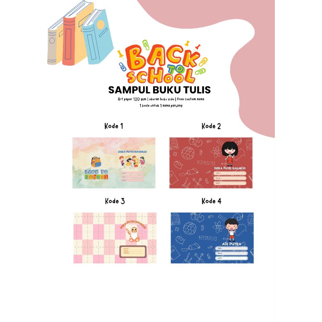 

SAMPUL BUKU CUSTOM SIDU / BIGBOSS ISI 5 LEMBAR