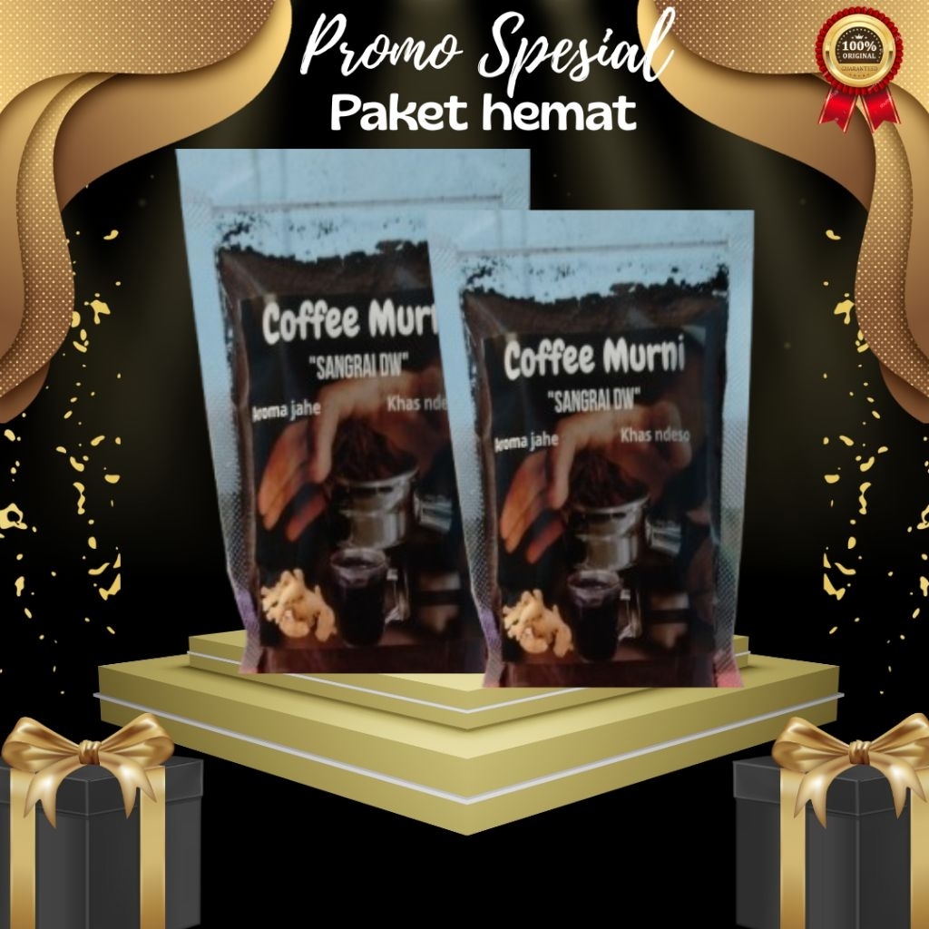 

Kopi Bubuk Murni Aroma Jahe Spesial 2 Bungkus Paket Hemat