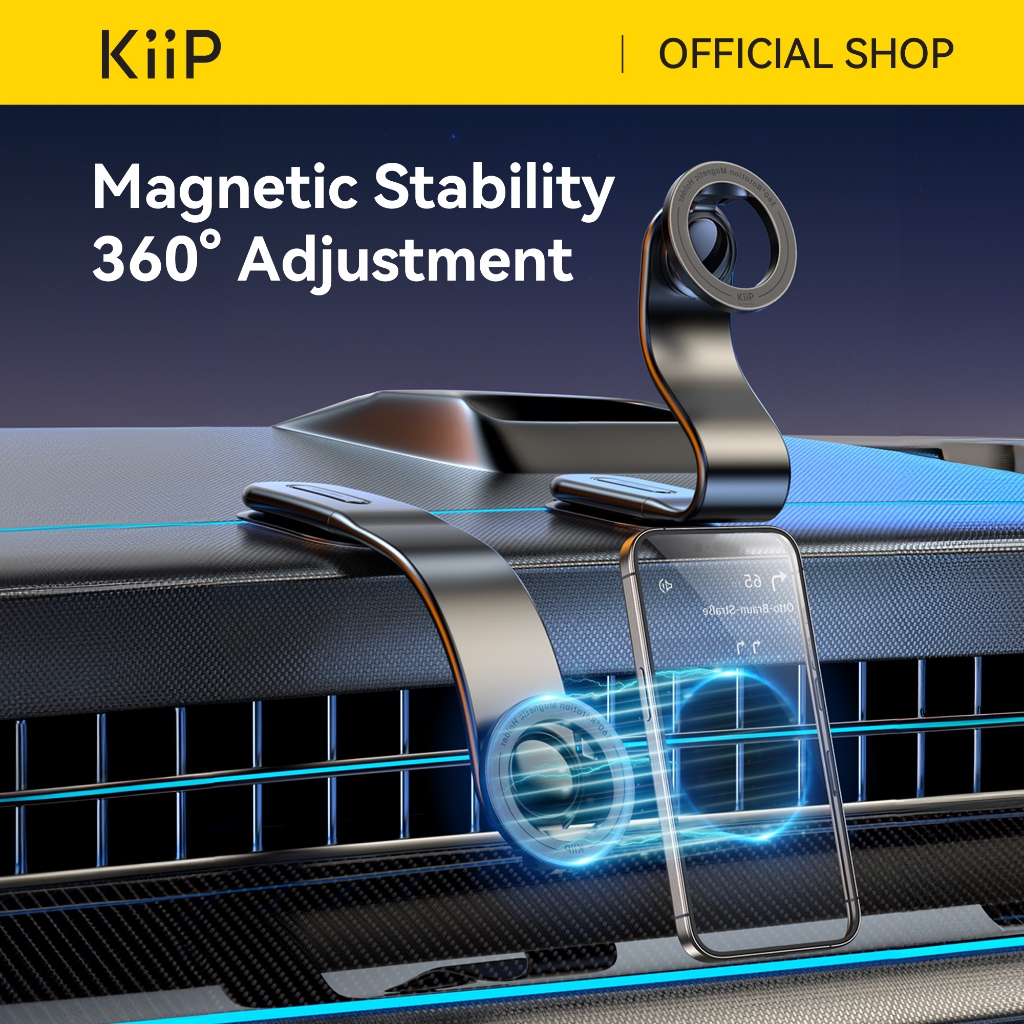 KiiP MCH06 Magnetic Car Mount Phone Holder Dashboard Mobil Magnet Foldable