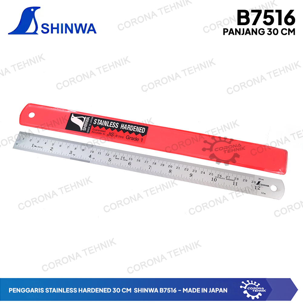 

Made in Japan - Penggaris Stainless Steel 30 cm - Sinhwa