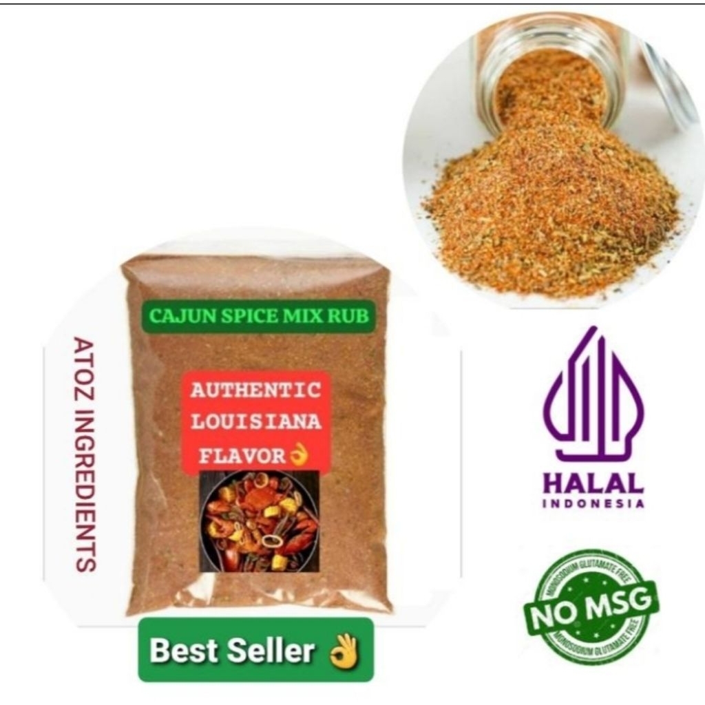 

Cajun Spice Mix 100gram / Bumbu Racik Cajun 100gram