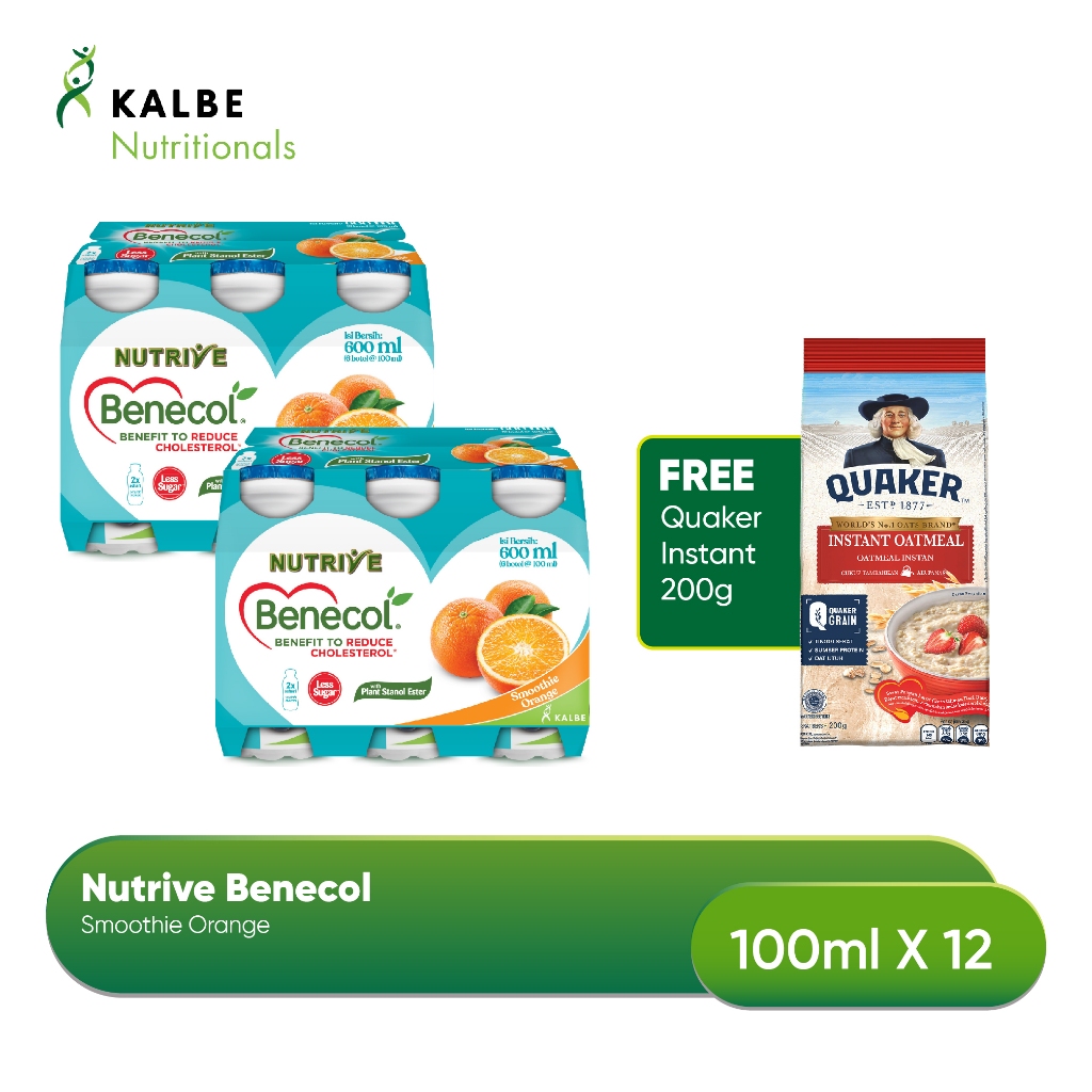 

Nutrive Benecol Orange 6x100ml - Isi 2 Banded Free Quaker Oat 200gr