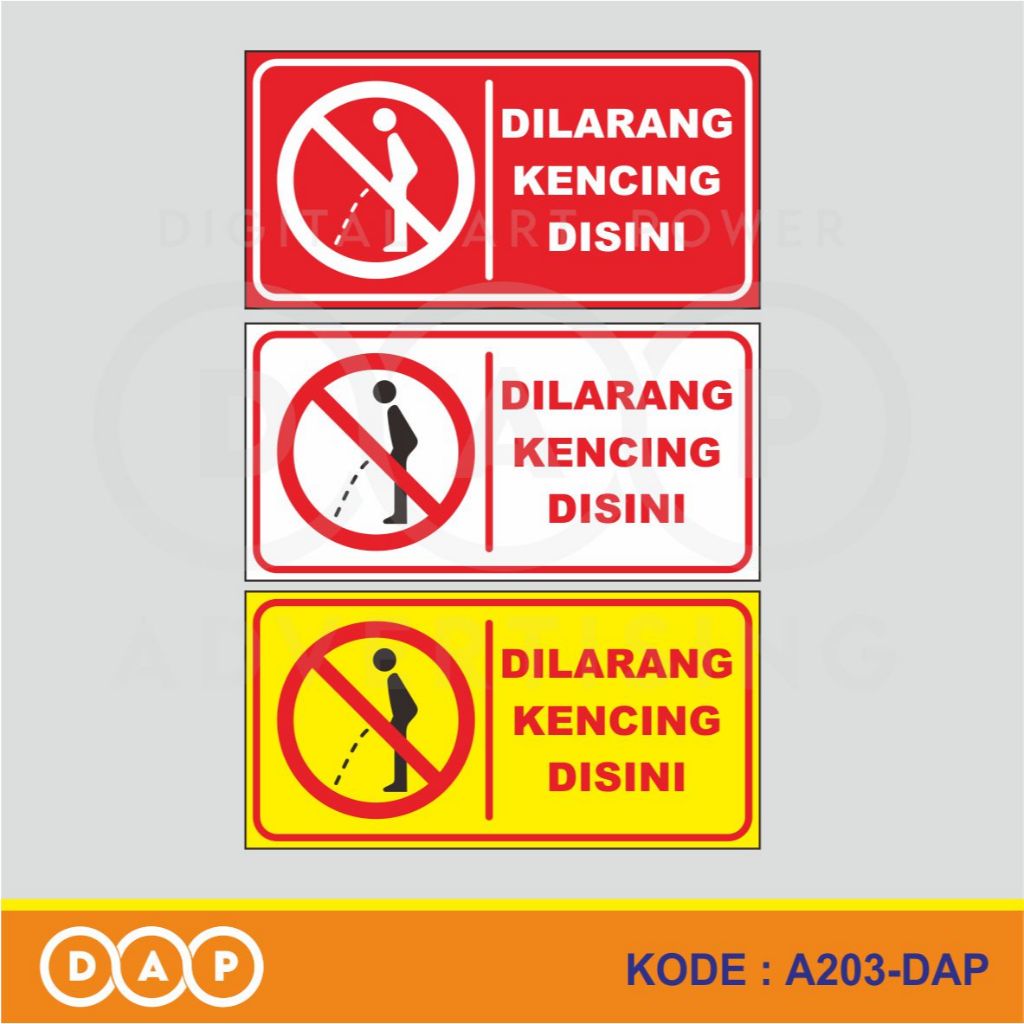 

A203 - Acrylic Sign, Stiker Akrilik Dilarang Kencing di Sini, Tahan Air, Termurah, dan Bisa Custom
