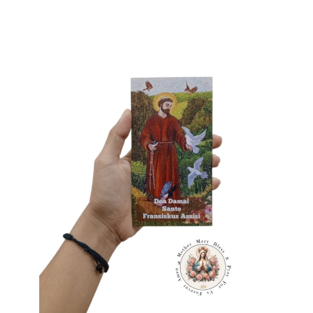Lembar Doa Damai St. Fransiskus Assisi 1pcs
