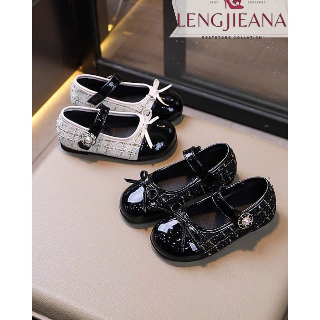 READY Sepatu Balet Anak Perempuan Terbaru Sepatu Anak Cewe Motif Pita Simpul Rajut/Sepatu Anak FlatS