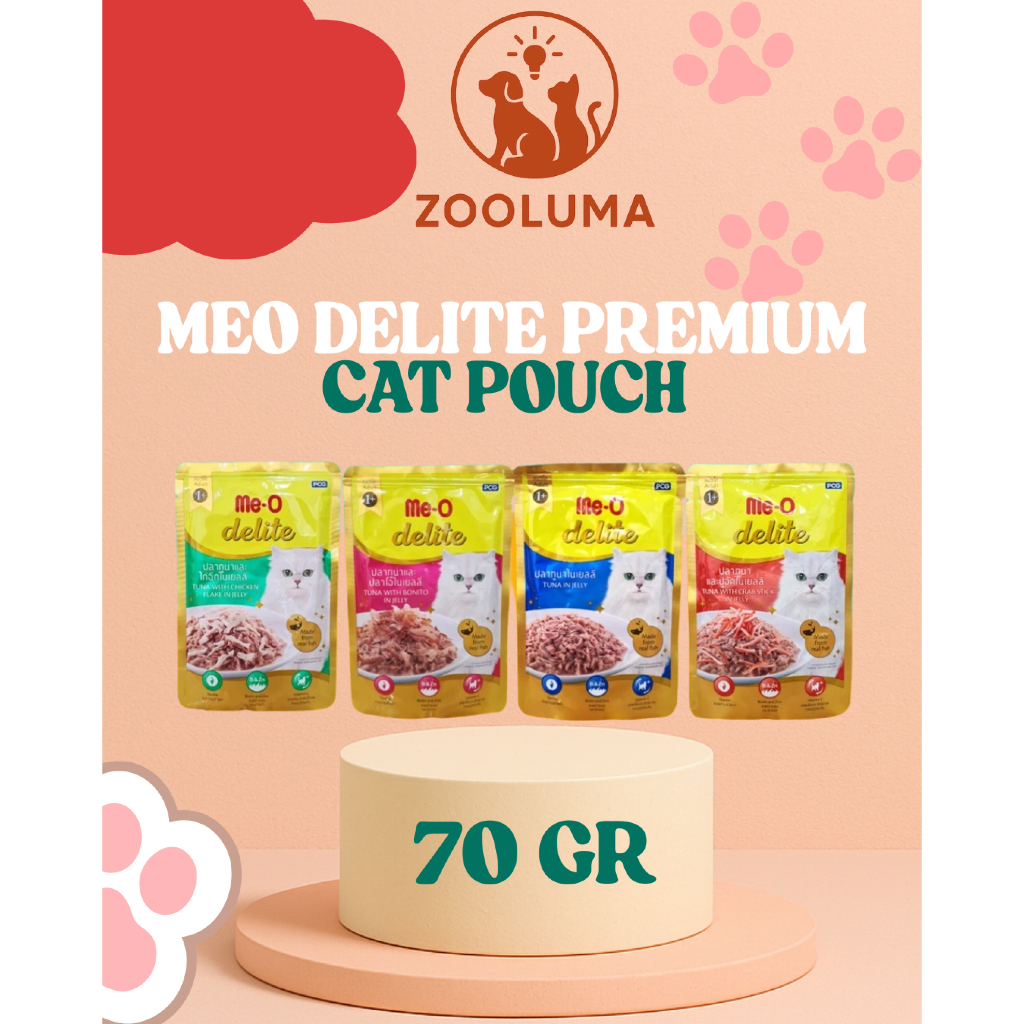 Meo Delite premium cat pouch 70gr