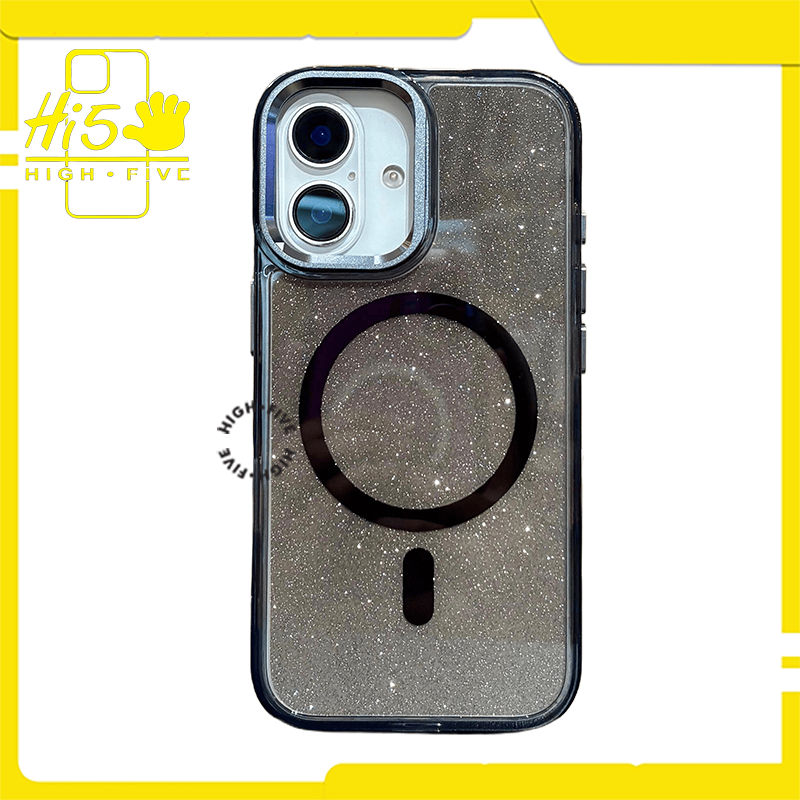 Aria Magsafe Glitter BLACK for iPhone 11, iPhone 12 ProMax, iPhone 13, iPhone 13 Pro, iPhone 13 ProM