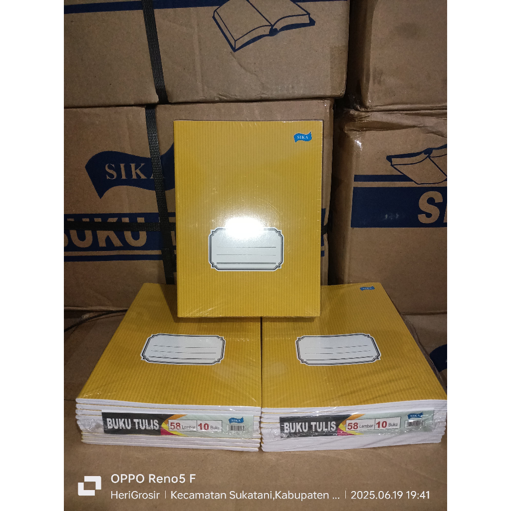 

Buku Tulis Merk Sika Isi 10 pcs (58 lembar)