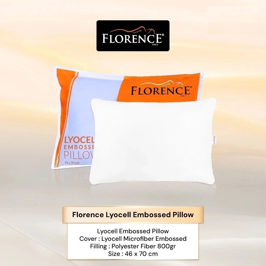 Florence Lyocell Embossed Pillow | Bantal Tidur Florence