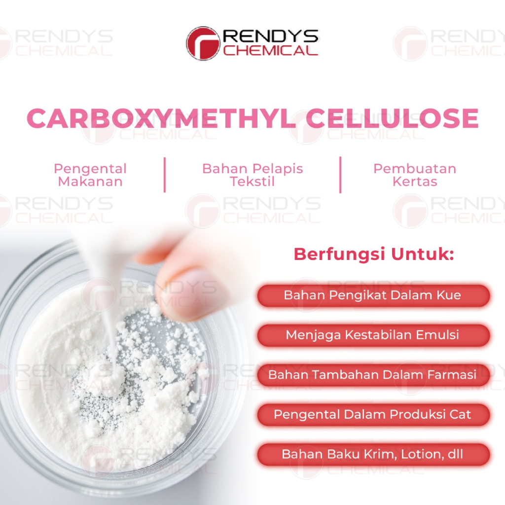

CMC / Carboxy Methyl Cellulose / Pengental Makanan