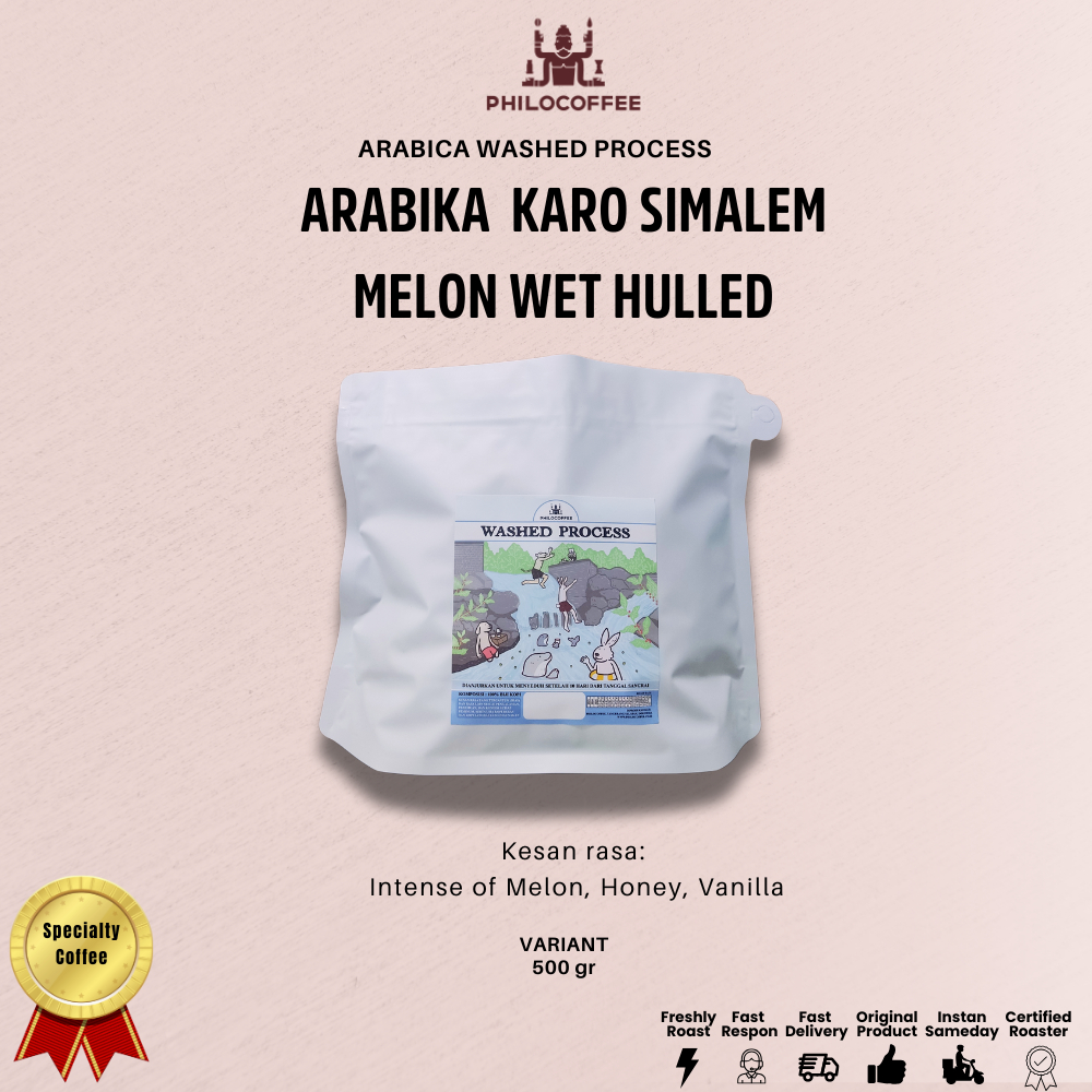 

Kopi Arabika Karo Simalem Melon Wet Hulled | Giling Basah - 500gr