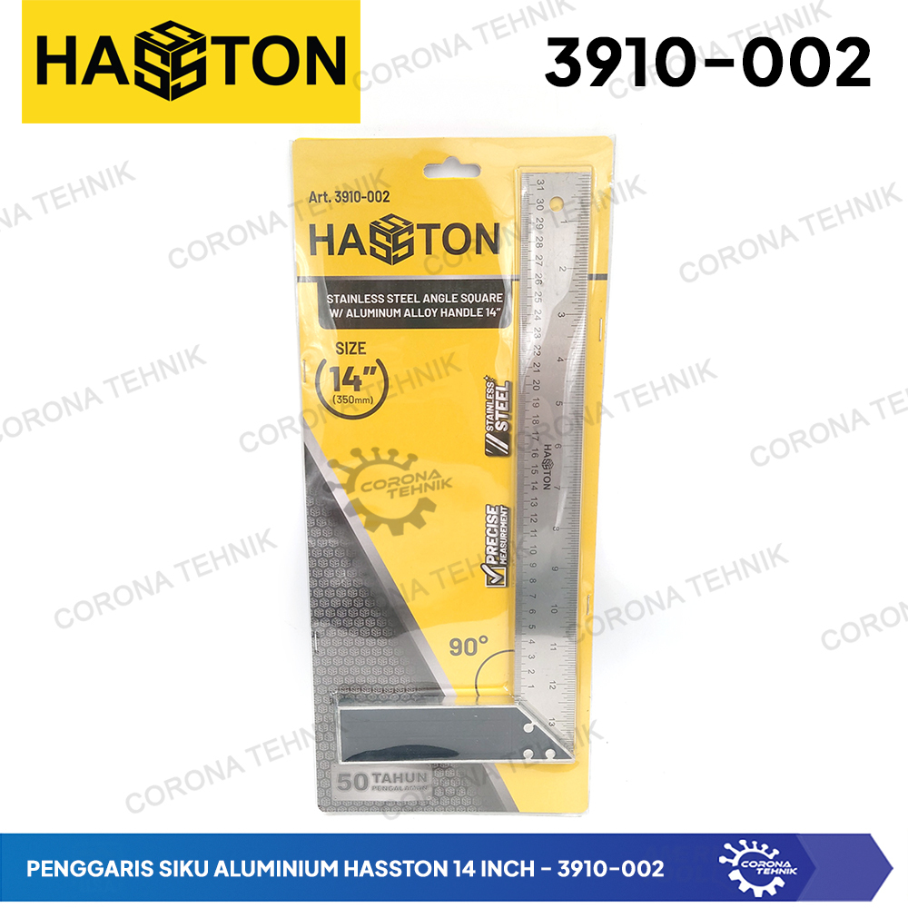 

3910-002 - Penggaris Siku Aluminium Hasston 14 Inch