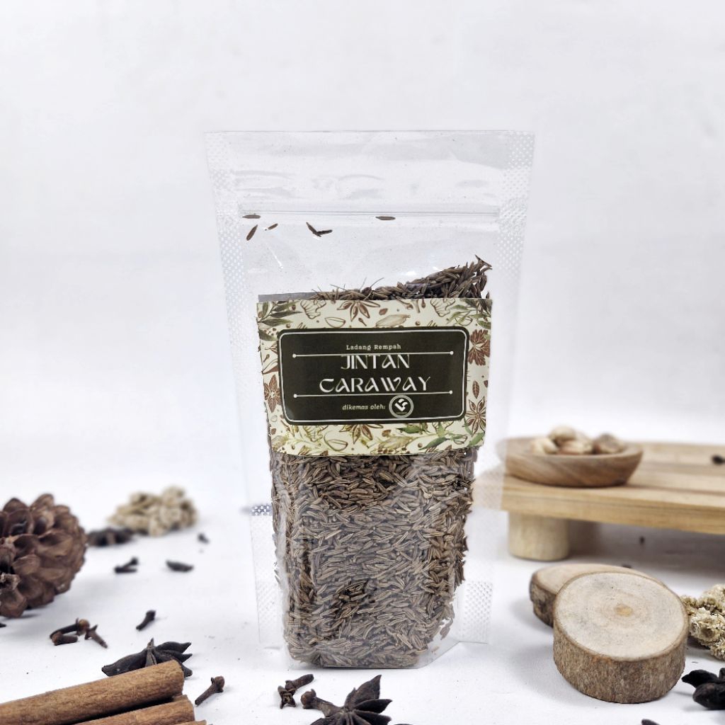 

Jintan Caraway (Caraway Seeds) 100gr – Rempah Aromatik Khas Timur Tengah & Eropa